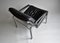 Andre Vanden Beuck Aluline Lounge Chair in Black Leather, Image 7