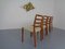 Danish Teak & Wool 85 Dining Chairs by Niels Otto Møller for J.L. Møllers, 1960s, Set of 4 6