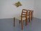 Danish Teak & Wool 85 Dining Chairs by Niels Otto Møller for J.L. Møllers, 1960s, Set of 4, Image 6