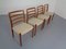 Danish Teak & Wool 85 Dining Chairs by Niels Otto Møller for J.L. Møllers, 1960s, Set of 4 10