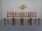 Danish Teak & Wool 85 Dining Chairs by Niels Otto Møller for J.L. Møllers, 1960s, Set of 4 1