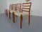 Danish Teak & Wool 85 Dining Chairs by Niels Otto Møller for J.L. Møllers, 1960s, Set of 4 5