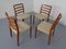 Danish Teak & Wool 85 Dining Chairs by Niels Otto Møller for J.L. Møllers, 1960s, Set of 4 4