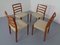 Danish Teak & Wool 85 Dining Chairs by Niels Otto Møller for J.L. Møllers, 1960s, Set of 4, Image 4