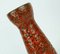 Vase Fat Lava 520-32 Mid-Century Rouge et Noir de Scheurich, 1960s 5