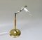 Brass Table Lamp with Cocoon Shade & Trumpet Base, Austria, 1960s, Image 22