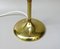 Brass Table Lamp with Cocoon Shade & Trumpet Base, Austria, 1960s, Image 15