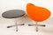Scandinavian Modern Lounge Chair and Table by Sven Ivar Dysthe, 21st-Century, Set of 2 5