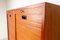 Vintage Danish Teak Cabinet with Tambour Doors, 1960s 10