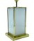 Brass and Ivory Acrylic Table Lamp, Italy, 1970s, Image 6