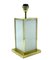 Brass and Ivory Acrylic Table Lamp, Italy, 1970s 3