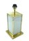 Brass and Ivory Acrylic Table Lamp, Italy, 1970s 4