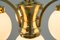 Art Deco Brass 4-Light Chandelier, 1930s, Image 7