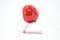 Lámpara de mesa ajustable roja, años 60, Imagen 13