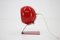 Lámpara de mesa ajustable roja, años 60, Imagen 16