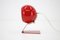 Lámpara de mesa ajustable roja, años 60, Imagen 3