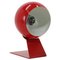 Lámpara de mesa ajustable roja, años 60, Imagen 1