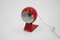 Lámpara de mesa ajustable roja, años 60, Imagen 15