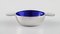 Salt Vessels in Sterling Silver with Royal Blue Enamel from Evald Nielsen, Set of 4, Image 5