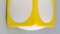 Scandinavian Ceiling Pendant in White and Yellow Plastic, 1970s, Image 5