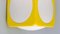 Skandinavische Deckenlampe aus weißem und gelbem Kunststoff, 1970er 5