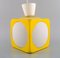 Scandinavian Ceiling Pendant in White and Yellow Plastic, 1970s 2