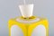 Lámpara colgante escandinava de plástico blanco y amarillo, años 70, Imagen 3