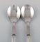 Eichel Salat Set aus Sterling Silber und Edelstahl von Georg Jensen, 2er Set 3