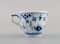 Blue Fluted Half Lace Coffee Cups with Saucers from Royal Copenhagen, 1980s Set of 6, Image 4