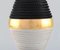 Italian Table Lamp in Glazed Ceramics with Gold Decoration and Rope Design 4