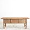 Antique Elm Console Table with Drawers 3