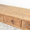 Antique Elm Console Table with Drawers, Image 6
