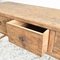 Table Console Antique en Orme avec Tiroirs 4