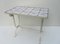 Vintage Side table with Antique Dutch Delft Tiles, Image 5