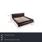 Swing Black Leather Double Bed from Joop! 2