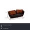 DS 102 Brown Leather Sofa Set from de Sede, Set of 2 2