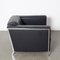 Black Leather Steel Armchair by Enrico Franzolini for Moroso 5