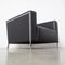 Black Leather Steel Armchair by Enrico Franzolini for Moroso 17