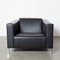 Black Leather Steel Armchair by Enrico Franzolini for Moroso 2