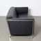 Black Leather Steel Couch by Enrico Franzolini for Moroso 5