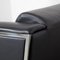 Black Leather Steel Couch by Enrico Franzolini for Moroso 11
