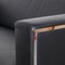 Black Leather Steel Couch by Enrico Franzolini for Moroso 10