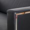 Black Leather Steel Couch by Enrico Franzolini for Moroso, Image 10