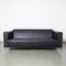 Schwarzes Leder Stahl Couch von Enrico Franzolini für Moroso 2