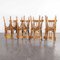 Model 1 French Baumann Bentwood Bistro Dining Chairs by Joamin Baumann, 1950s, Set of 8 2