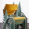 Model 510/1 Mint Green French Mullca Stacking Dining Chairs, 1950s, Set of 24, Image 3