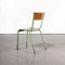 French Mullca Overpainted Stacking Dining Chair, 1950s, Image 7