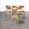 French Mullca Overpainted Stacking Dining Chairs, 1950s, Set of 6, Image 3