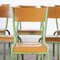 French Mullca Overpainted Stacking Dining Chairs, 1950s, Set of 6, Image 5