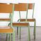 French Mullca Overpainted Stacking Dining Chairs, 1950s, Set of 6 4